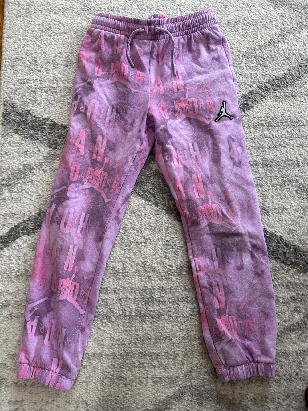 Jordan Purple & Pink Logo Kids Joggers